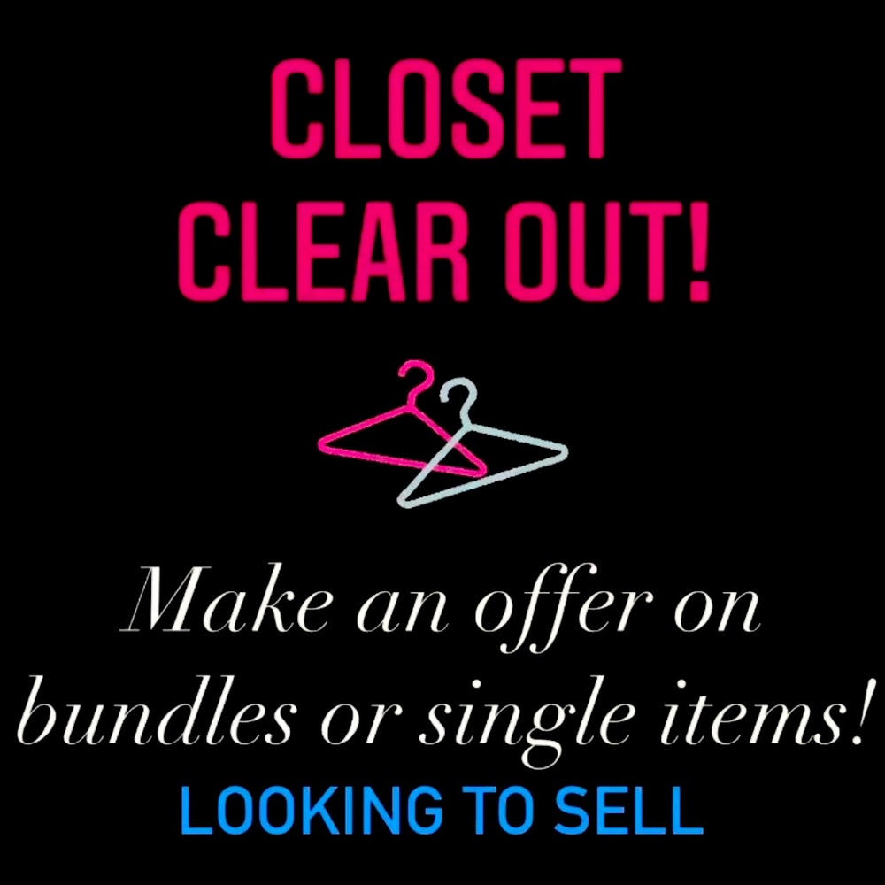 Clearing out closet for New Year!